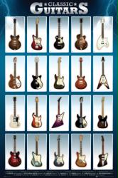 Classic Guitars (24'' X 36'' Poster) New