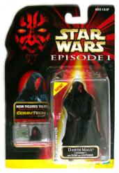 Star Wars Episode 1: Darth Maul [Tatooine] action figure (Hasbro/1999) Sealed on VG card