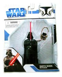 Star Wars [Series One] Darth Vader figure keychain (Basic Fun/2008) Sealed on NM card