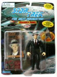 Star Trek: The Next Generation [Holodeck] Lieutenant Commander Data action figure in 1940's Attire (Playmates/1995) On VG card