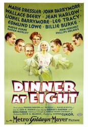 Dinner At Eight movie poster (1933) [John Barrymore & Jean Harlow]