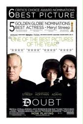 Doubt movie poster [Meryl Streep, Philip Seymour Hoffman & Amy Adams]