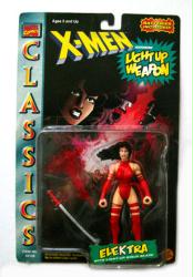 X-Men Classics: Elektra action figure w/ Light Up Weapon (ToyBiz/1996)