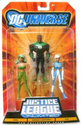DC Universe [JLU] Fire/Green Lantern/Ice figure 3-pack (Mattel/2008)