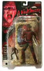 Movie Maniacs Series 1: A Nightmare On Elm Street-Freddy Krueger action figure (McFarlane/1998) Sealed on VG card