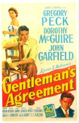 Gentleman's Agreement movie poster [Gregory Peck & Dorothy McGuire]
