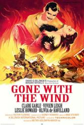 Gone With the Wind movie poster [Clark Gable & Vivien Leigh]