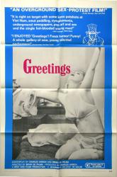 Greetings movie poster [Brian De Palma] original 1969 one-sheet