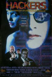 Hackers movie poster [Angelina Jolie & Jonny Lee Miller] Fair