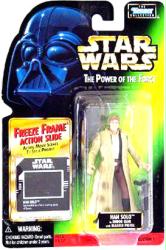 Star Wars [POTF] Han Solo action figure [Endor Gear] (Kenner/1997) VG