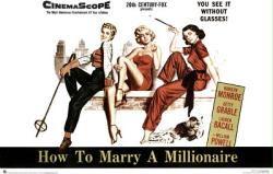 How To Marry A Millionaire movie poster [Marilyn Monroe/Lauren Bacall]