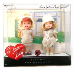 I Love Lucy: Lucy Gets A Paris Gown {Barbie/Kelly dolls] (Mattel/2008) New