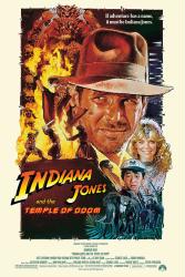 Indiana Jones and the Temple of Doom movie poster [Harrison Ford & Kate Capshaw]