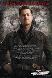 Inglourious Basterds movie poster [Brad Pitt as Lt. Aldo Raine]