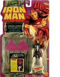 Iron Man [Marvel Action Hour] Spider-Woman action figure (ToyBiz/1994) Sealed on Good card
