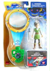 Blue Dragon: Jiro action figure & Minotaur Projection Light (Bandai/2008) Sealed on NM card