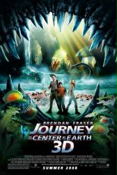 Journey to the Center of the Earth 3D movie poster [Brendan Fraser]