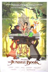 The Jungle Book movie poster [Walt Disney] 1984 one-sheet