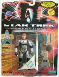 Star Trek: Generations-Captain James T. Kirk in Space Suit action figure (Playmates/1994) Sealed on VG card