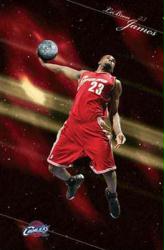 LeBron James poster: Space [Cleveland Cavaliers] 22 1/4'' X 34''
