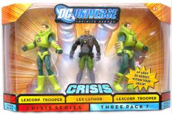 DC Universe [Crisis] Lex Luthor & 2 Lexcorp Troopers action figure 3-pack (Mattel/2008) Sealed/NM packaging