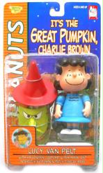 Peanuts-It's the Great Pumpkin, Charlie Brown: Lucy Van Pelt figure (Playing Mantis/2002) Sealed on VG card