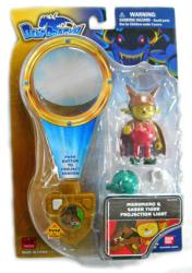 Blue Dragon: Marumaro action figure & Saber Tiger Projection Light (Bandai/2008) Sealed on NM card