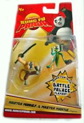 Kung Fu Panda: Master Monkey & Master Mantis figures (Mattel/2007) Sealed/NM card
