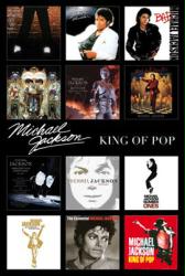 Michael Jackson poster: King of Pop Album Covers collage (24'' X 36'' Poster)