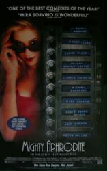 Mighty Aphrodite movie poster [Mira Sorvino] a Woody Allen film