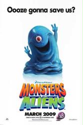 Monsters vs. Aliens movie poster (2009 advance) NM