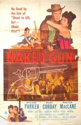 Naked Gun movie poster (1956) [Willard Parker] original one-sheet