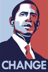 Barack Obama: Change (24'' X 36'' Poster) New