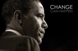 Barack Obama: Change Can Happen (35'' X 23'' Poster) New