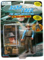 Star Trek: The Next Generation [All Good Things] Jean-Luc Picard: Retired Starfleet Captain action figure (Playmates/1995) On VG card