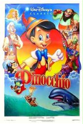 Pinocchio movie poster [Walt Disney] 1992 re-issue