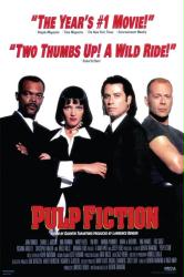 Pulp Fiction movie poster [Samuel L Jackson, Uma Thurman & John Travolta]