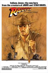 Raiders of the Lost Ark movie poster [Harrison Ford as Indiana Jones]