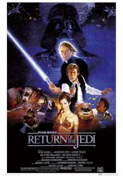 Return of the Jedi movie poster [Mark Hamill & Harrison Ford]
