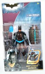 Batman: The Dark Knight-Riot Strike Batman action figure (Mattel/2008) Sealed on NM card