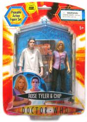 Doctor Who [Series 2] Rose Tyler & Chip action figure twin pack (Underground Toys/2007) New