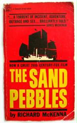 The Sand Pebbles paperback book/1967 [Steve McQueen] Movie Tie-In