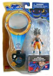 Blue Dragon: Shu action figure & Blue Dragon Projection Light (Bandai/2008) Sealed on NM card