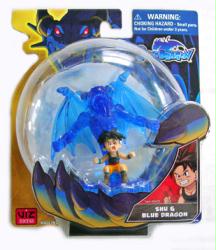 Blue Dragon: Shu & Blue Dragon figurine set (Bandai/2008) Sealed on NM card