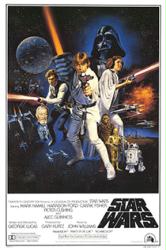 Star Wars movie poster [Mark Hamill & Harrison Ford] 24'' X 36''