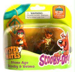 Scooby-Doo Mystery Mates: Stone Age Scooby & Velma figures (Charter)
