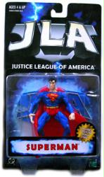 JLA [DC's Justice League of America] Superman action figure (Hasbro/1998) Sealed on VG card