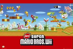 Super Mario Bros. Wii poster (Nintendo) 36'' X 24''