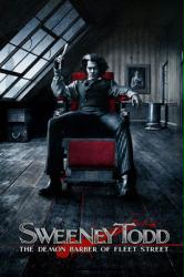 Sweeney Todd movie poster [Johnny Depp in chair] 24'' X 36''