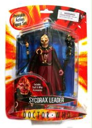 Doctor Who [blue background] Sycorax Leader action figure (Underground Toys/2007) Sealed on VG card